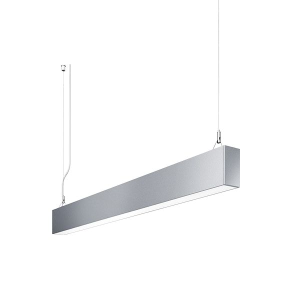 IDOO.line suspended luminaire - silver, 29 W, 1414 mm - ILP 4000/830/D