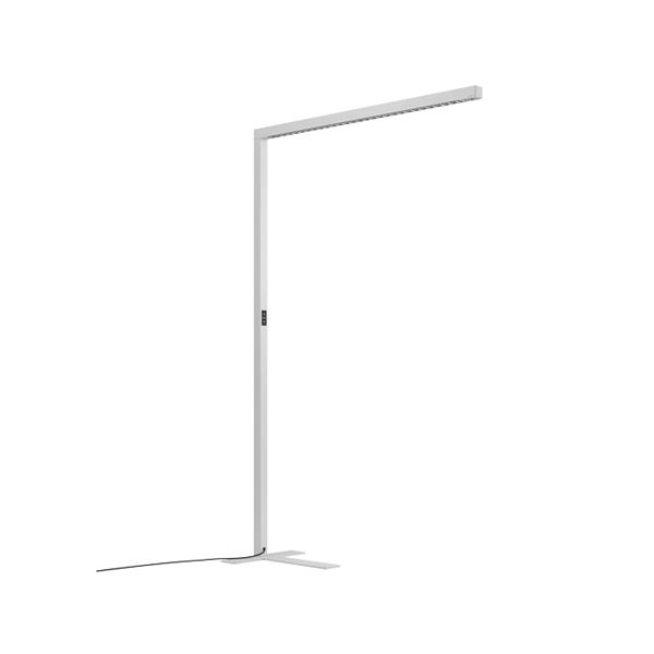 Waldmann LED Stehleuchte STRAIGHT mit neutralweißem Licht und Gehäuse in Silbermetallic